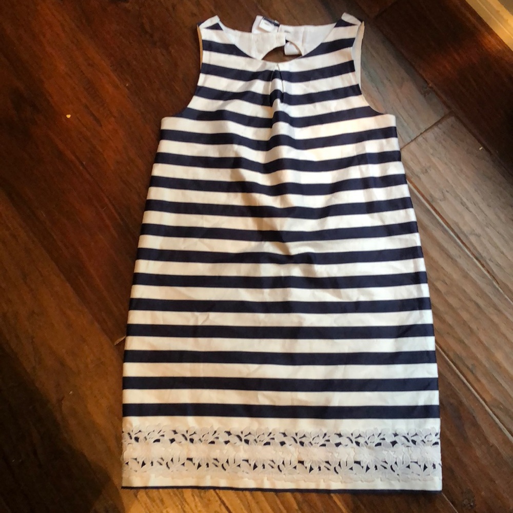 Janie and Jack Navy stripe dress size 8